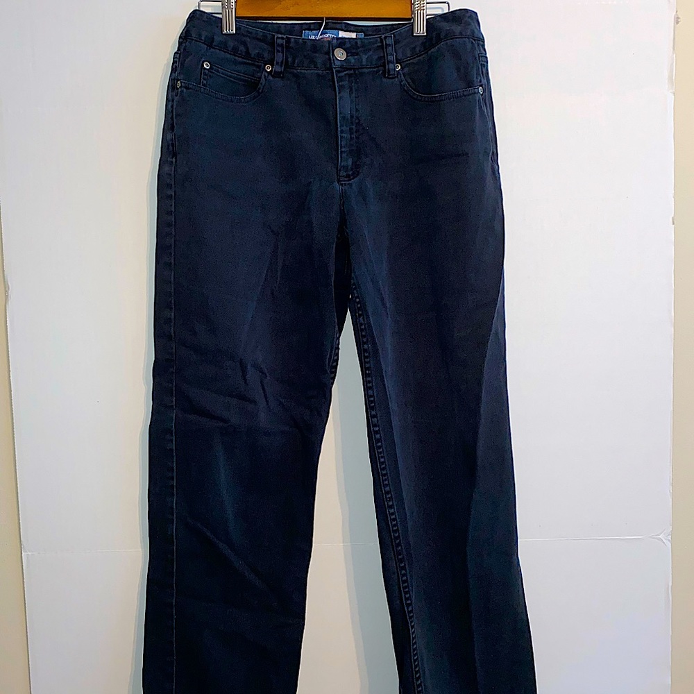 Liz Claiborne Classic Loose Relaxed Straight Leg Black Denim Jeans WOMEN’S 10